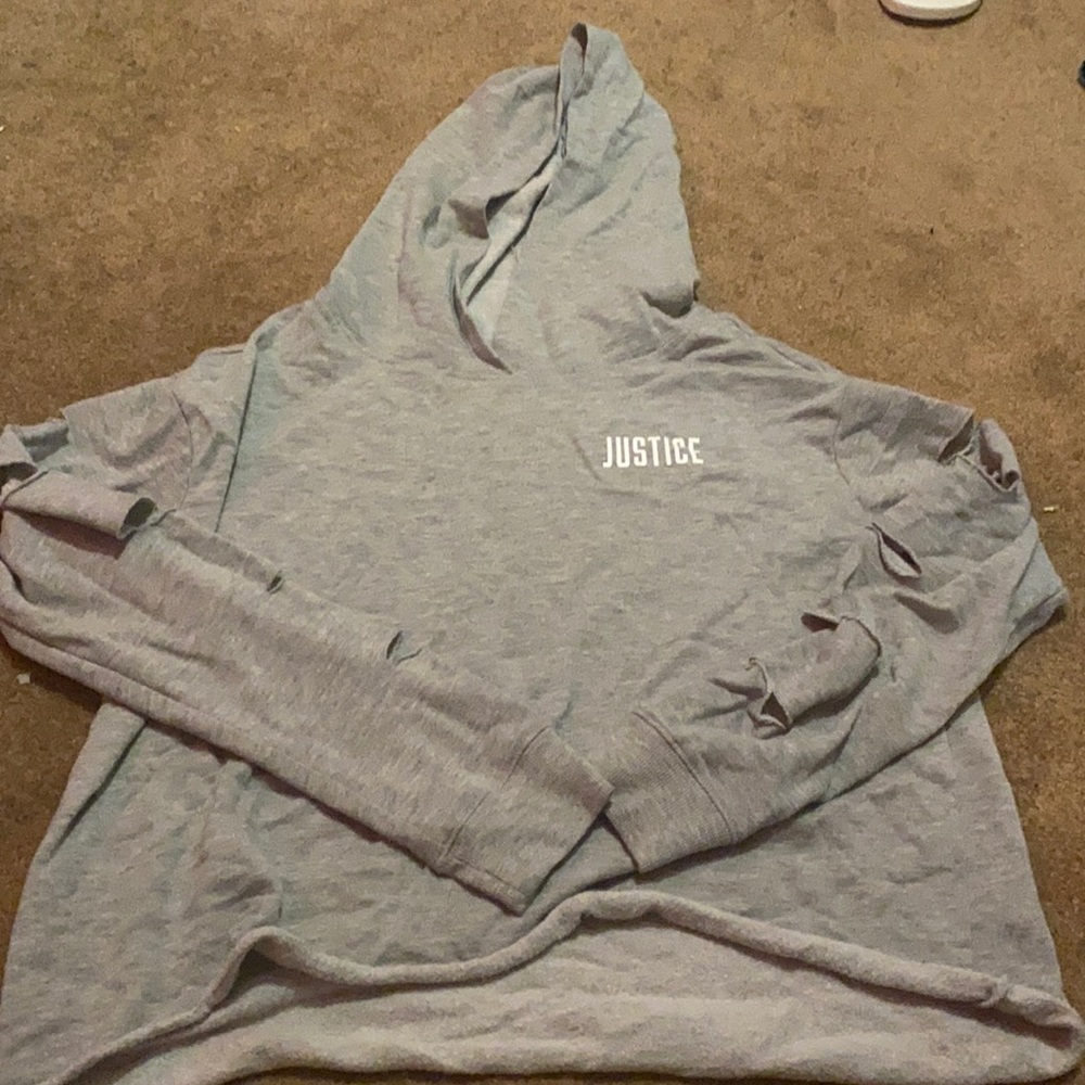Grey Justice Lightweight Hoodie